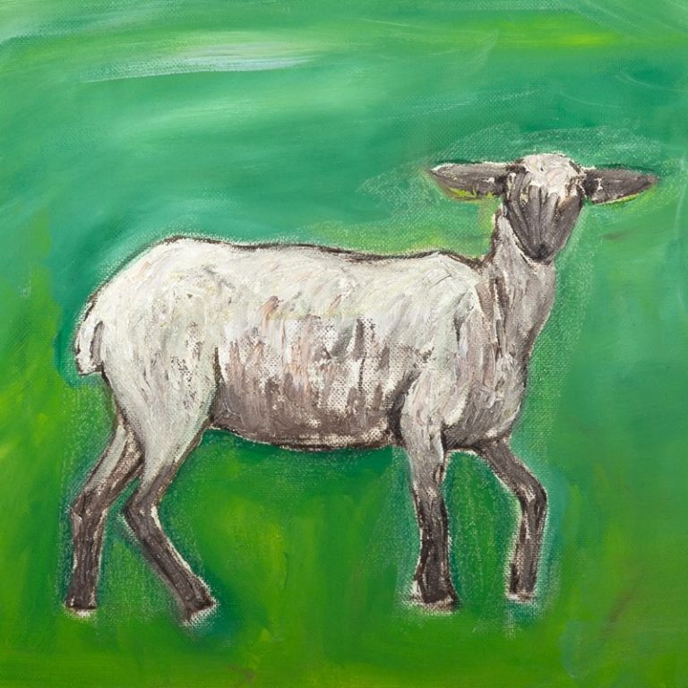 A Moment Before Leaving (Detail View 1), painting by Ukrainian artist Alvi Siren