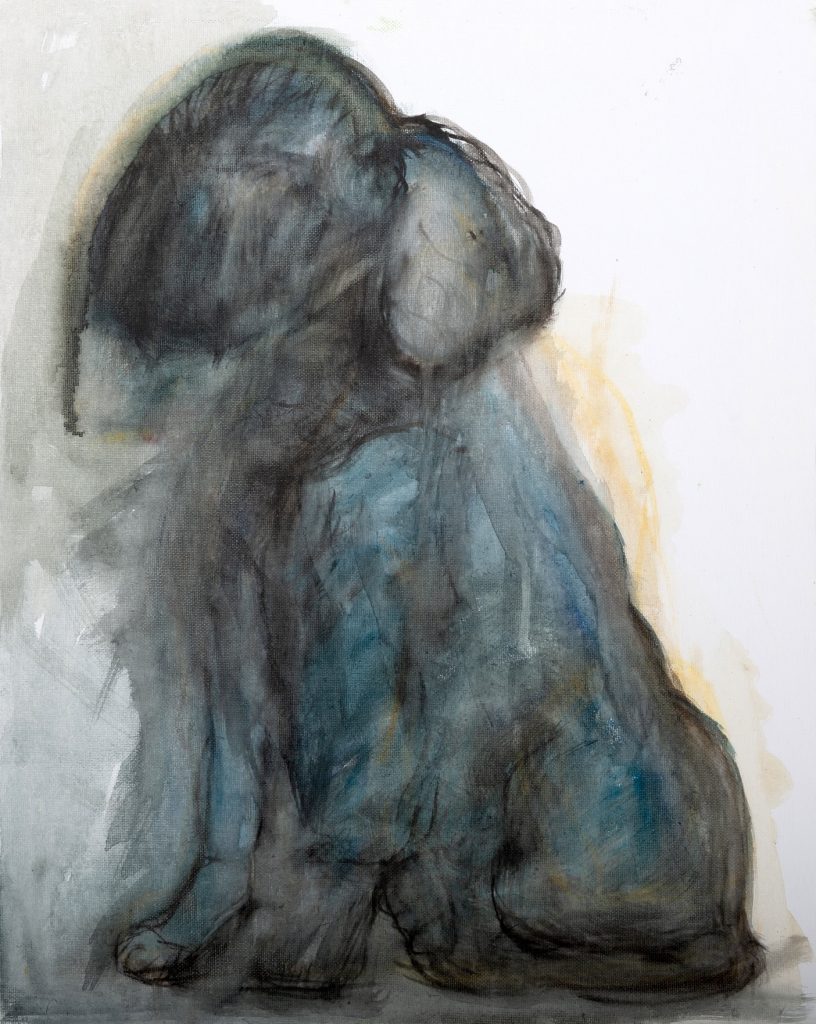 Silent Companion Abstract, painting by Ukrainian artist Alvi Siren