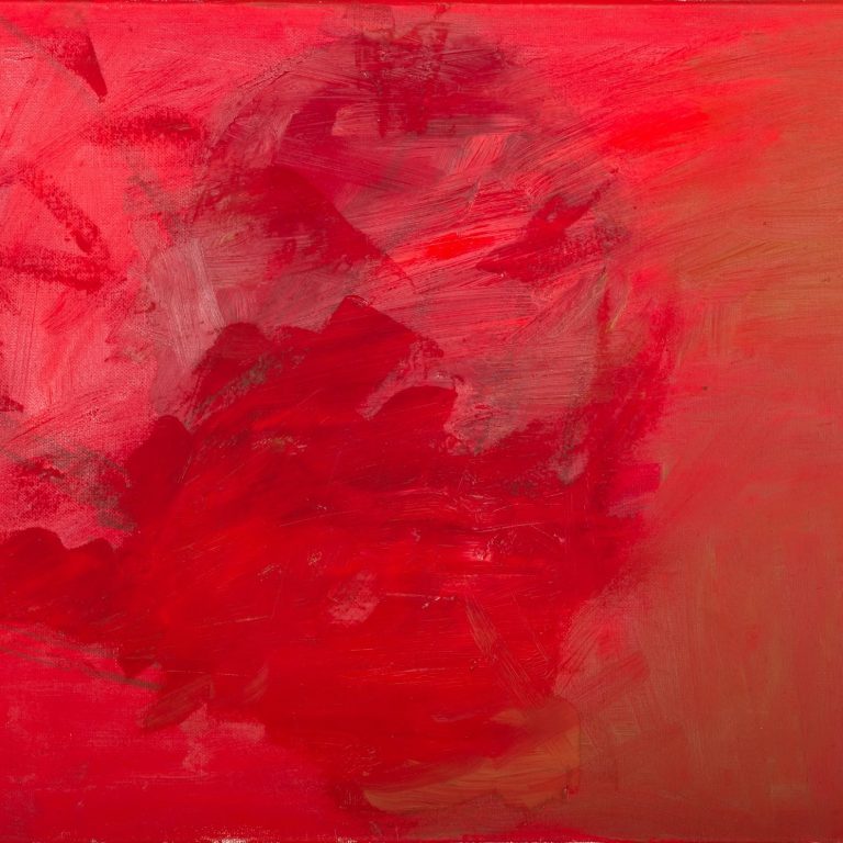 Crimson Presence, painting by Ukrainian artist Alvi Siren