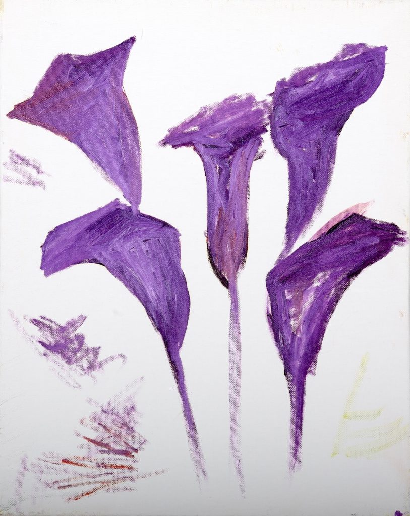 Violet Callas Abstract, painting by Ukrainian artist Alvi Siren