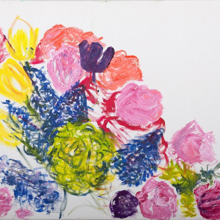 Floral Celebration Abstract, painting by Ukrainian artist Alvi Siren