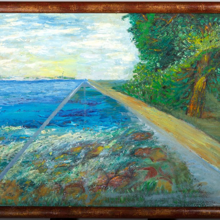 Twin Paths to the Horizon, painting by Ukrainian artist Alvi Siren