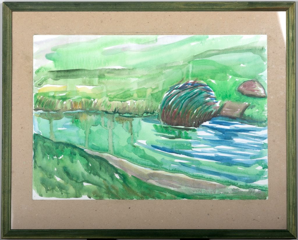 Green Water Reverie, painting by Ukrainian artist Alvi Siren