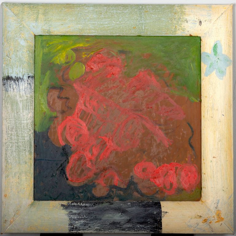 Rose Whispers Abstract, painting by Ukrainian artist Alvi Siren