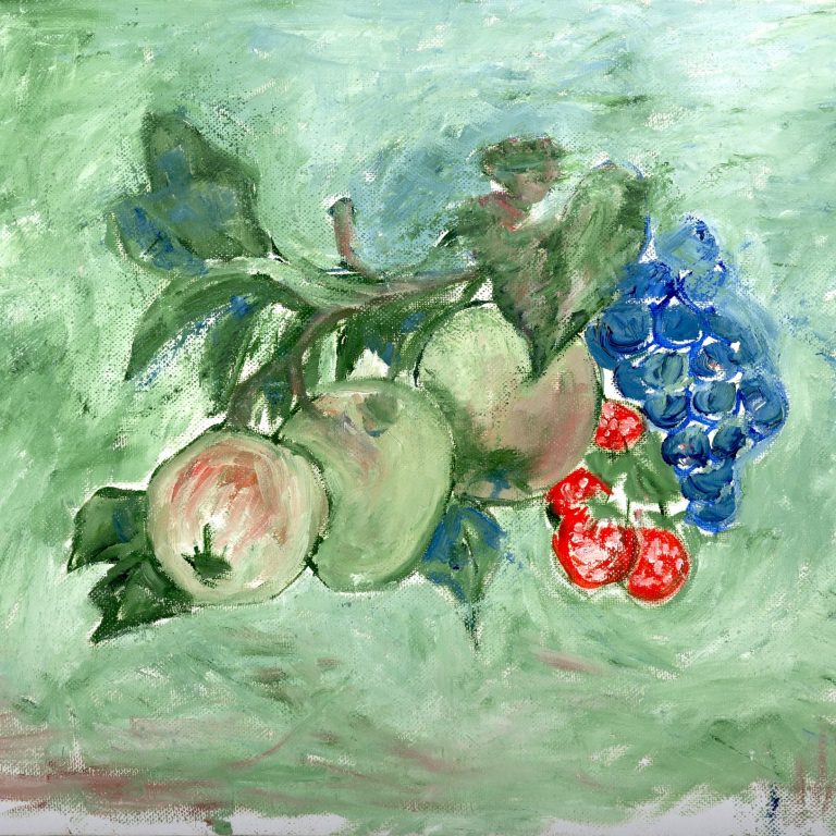 Apples and Berries Reverie, painting by Ukrainian artist Alvi Siren