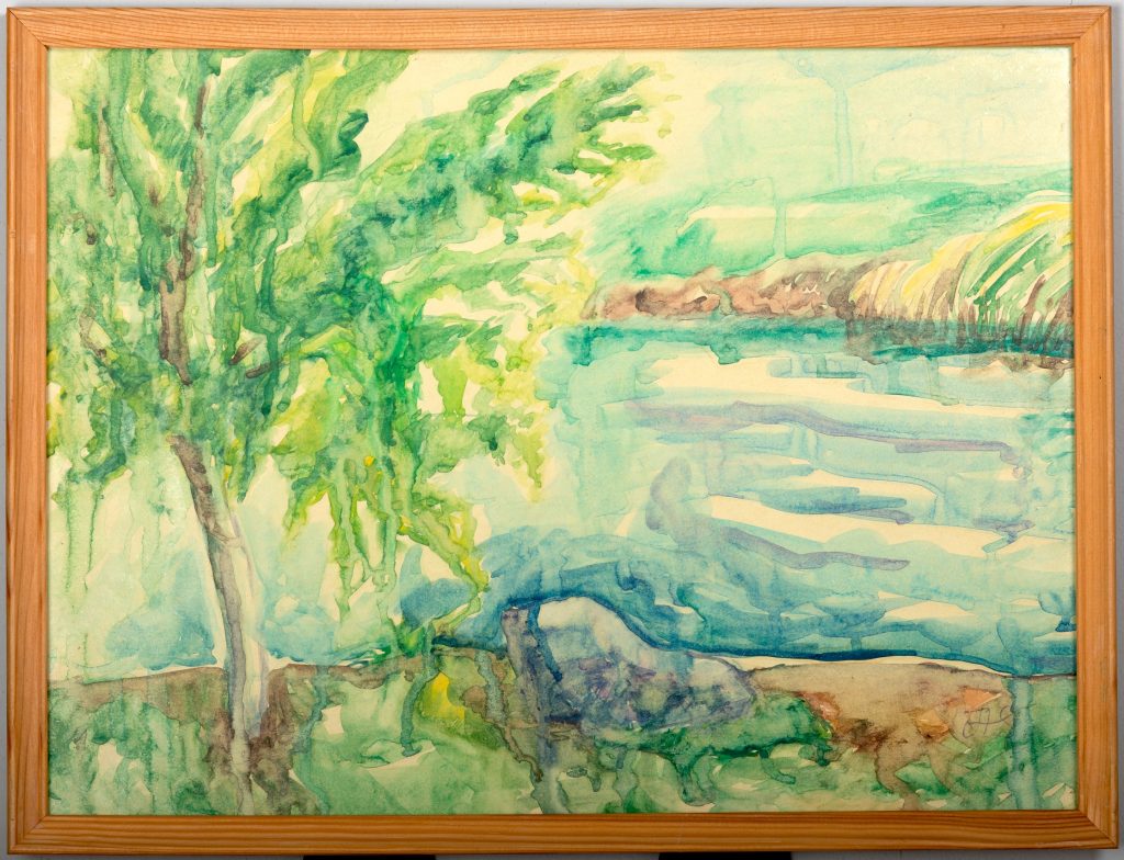 Lakeside Reverie, painting by Ukrainian artist Alvi Siren