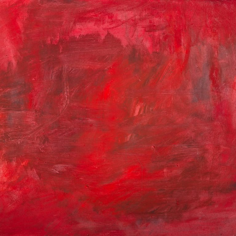 Crimson Atmosphere, painting by Ukrainian artist Alvi Siren