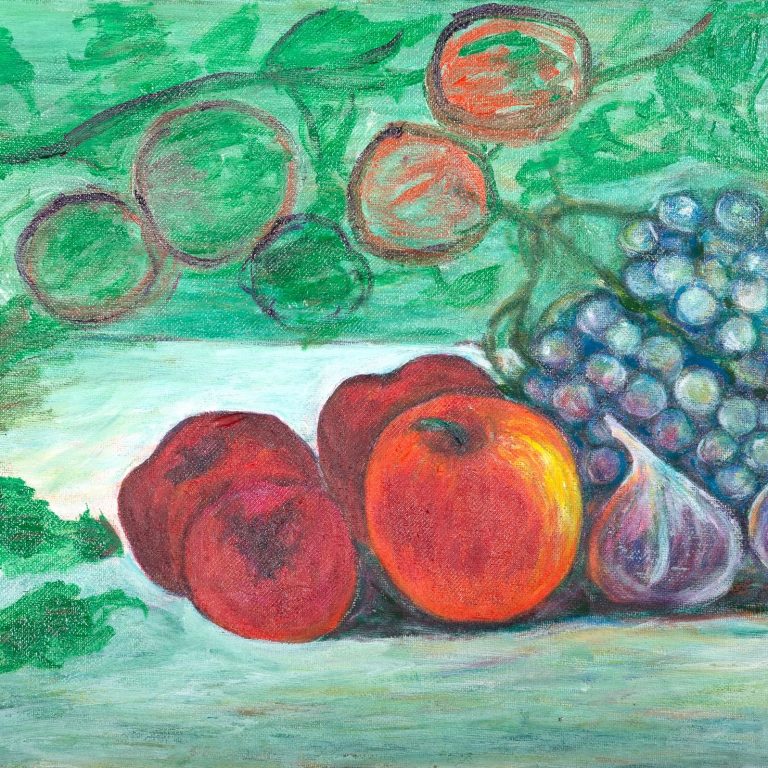 Harvest Table Reverie, painting by Ukrainian artist Alvi Siren