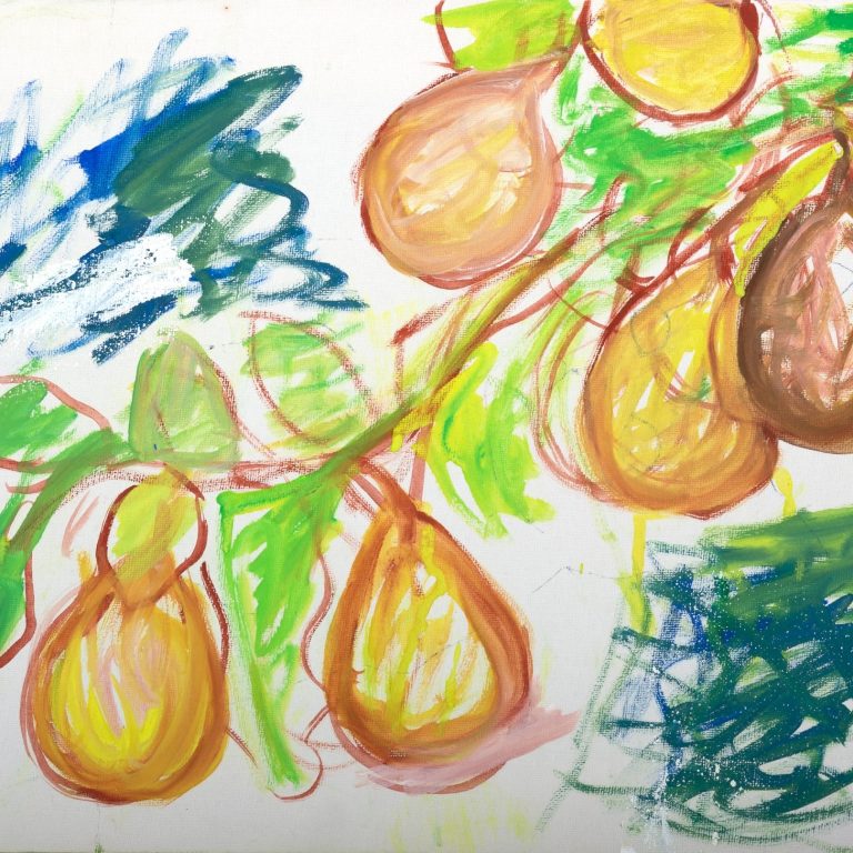 Pear Branch Abstract, painting by Ukrainian artist Alvi Siren