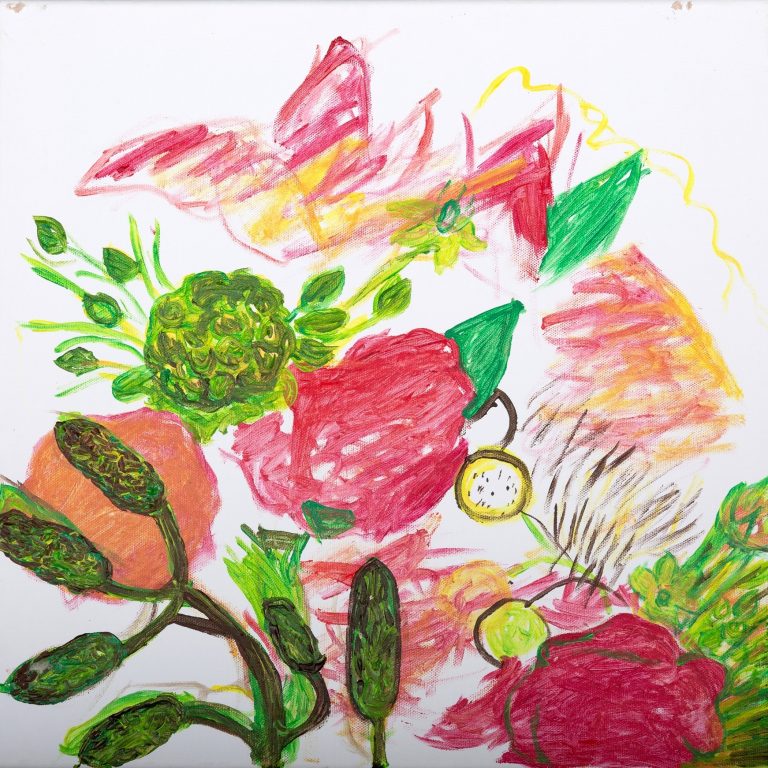 Botanical Reverie Abstract, painting by Ukrainian artist Alvi Siren