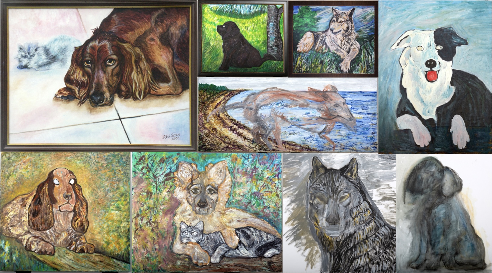 Between Companion and Wild Collection, dedicated collection of paintings by Ukrainian artist Alvi Siren