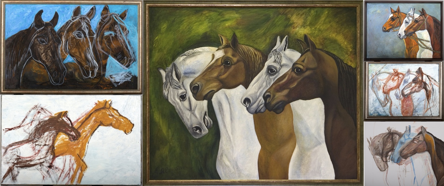 Horses in Harmony Collection, dedicated collection of paintings by Ukrainian artist Alvi Siren