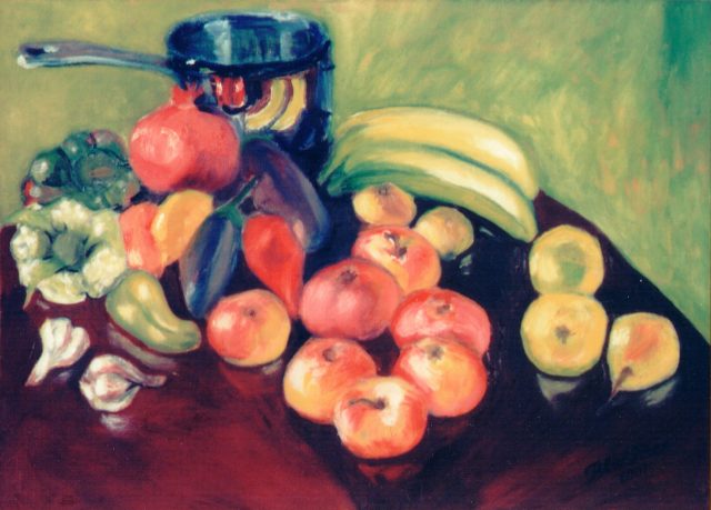 The Abundant Table, painting by Ukrainian artist Alvi Siren