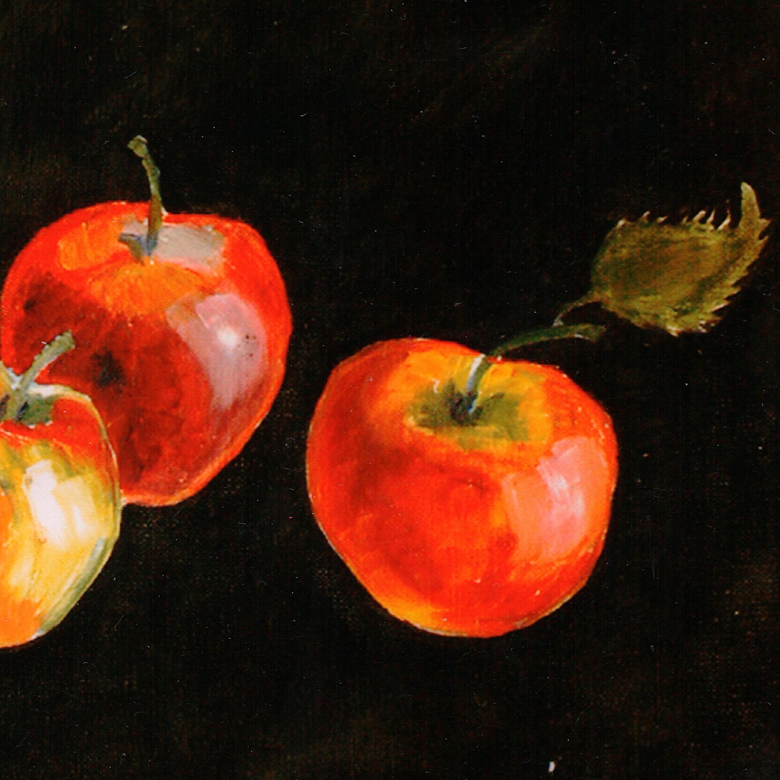 Apple Constellation (Detail View 1), painting by Ukrainian artist Alvi Siren