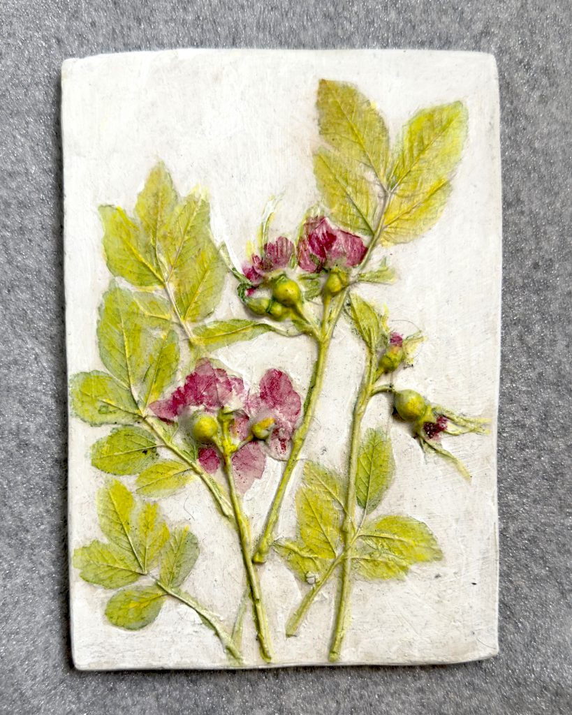 Wild Rose in Bloom, painting by Ukrainian artist Alvi Siren