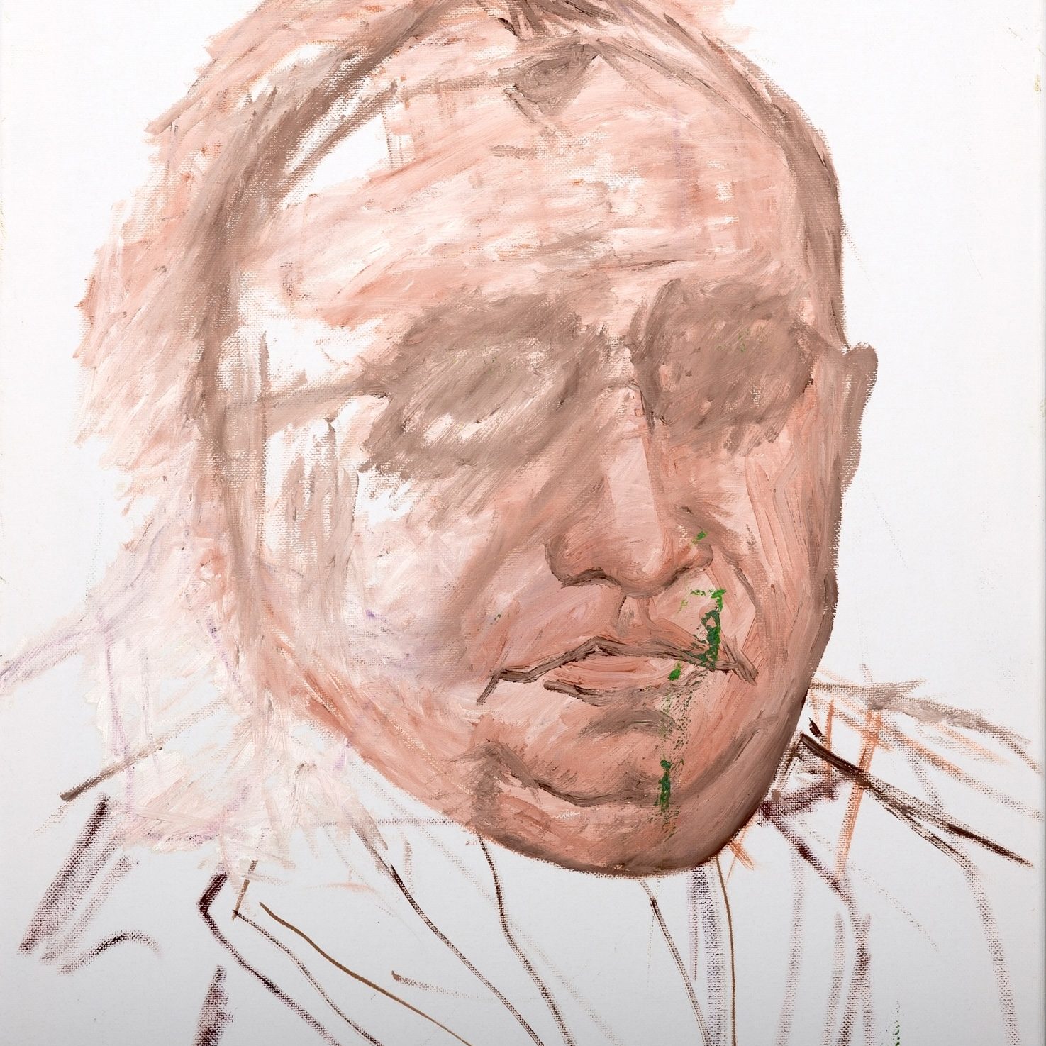Fading Portrait Abstract, painting by Ukrainian artist Alvi Siren